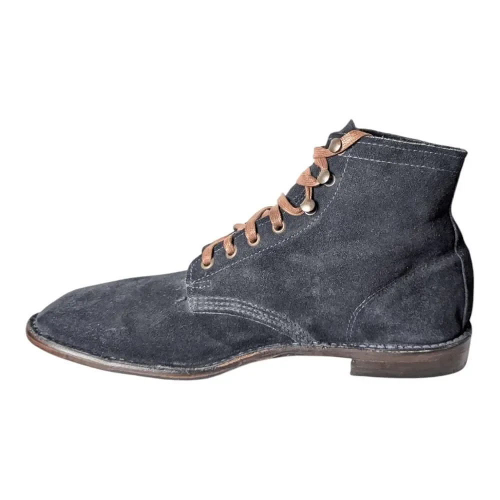 VINTAGE SHOE CO Jagger II Navy Blue Lace-Up Boot Size 11